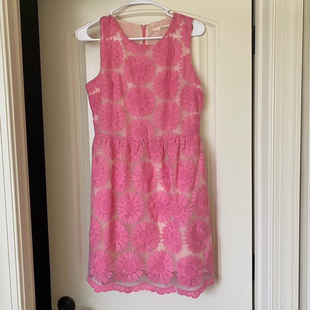 Pink Floral Boutique Dress